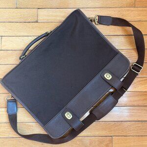 Genuine Coach Chocolate Leather Laptop Bag K6H-5320